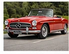 Red classic convertible car