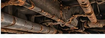 Vehicle underside showing condition